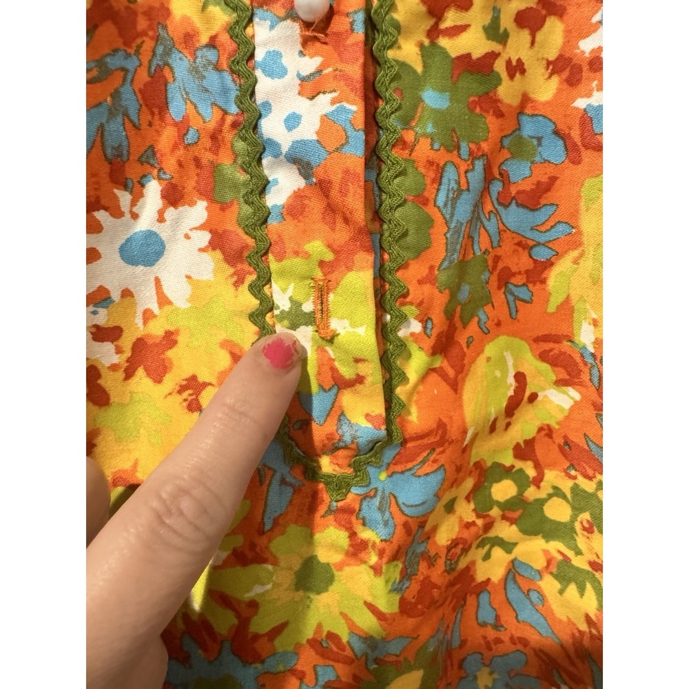 Vintage Bete Collection Honolulu Women's Muumuu Dress Floral Groovy Hippie M - Picture 7 of 16